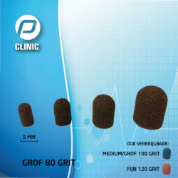 Slijpkapjes BRUIN GROF 80 GRIT 5 MM per stuk