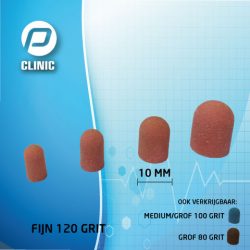 Slijpkapjes ROZE FIJN 120 GRIT 10 MM per stuk