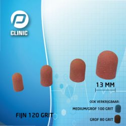 Slijpkapjes ROZE FIJN 120 GRIT 13 MM per stuk