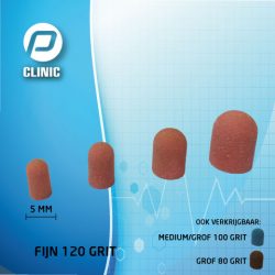 Slijpkapjes ROZE FIJN 120 GRIT 5 MM per stuk